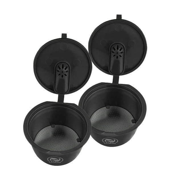 2pcs Cápsu de Café Recargable Pod Reutilizable Pod Herramientas de Café de Cocina Sunnimix Cápsula de café reutilizable
