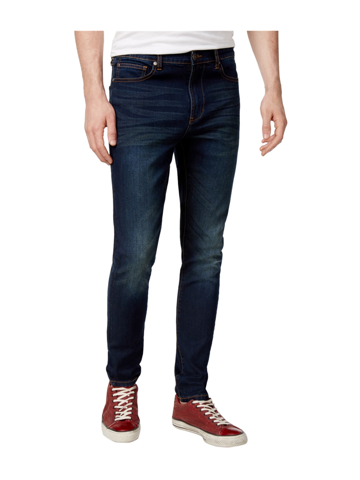 Ben Sherman Mens Faded Skinny Fit Jeans 
