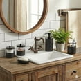 thumbnail image 5 of 5-Piece Matte  Black Bathroom Accessory Set Soap Dispenser & Dish, Toothbrush Holder, 2 Storage Jars, 5 of 8