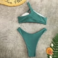 thumbnail image 5 of Elainilye Fashion Women's Bikini Swimsuits Solid Two Piece Sexy Bikini Push-Up Pad Swimwear Swimsuit Beachwear Set,Green, 5 of 6
