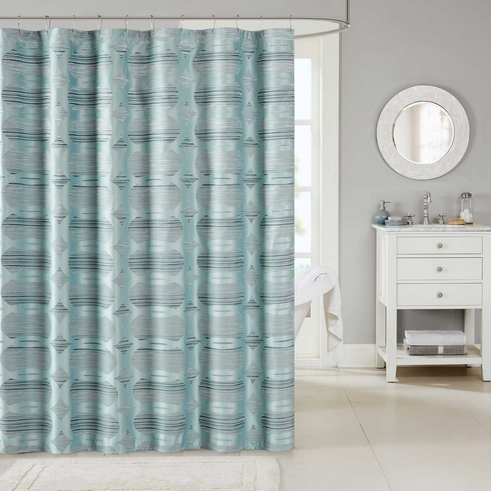 Madison Park Matteo Jacquard Shower Curtain 72x72