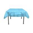 thumbnail image 1 of LA Linen TCOrgz52X52-TurquoiseO52 Nappe Carrée en Organza Transparent, Turquoise - 52 x 52 Po., 1 of 4