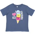 thumbnail image 3 of Inktastic I Love Ice Cream with Cute Ice Cream Cone Boys or Girls Baby T-Shirt, 3 of 5