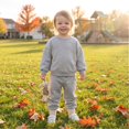 thumbnail image 4 of Toddler Boys Girls Sweatsuit 2 Piece Outfits Long Sleeve Crew Neck Sweatshirt and Sweatpants Fall Athletic Set for Girls,Gray,100, 4 of 7