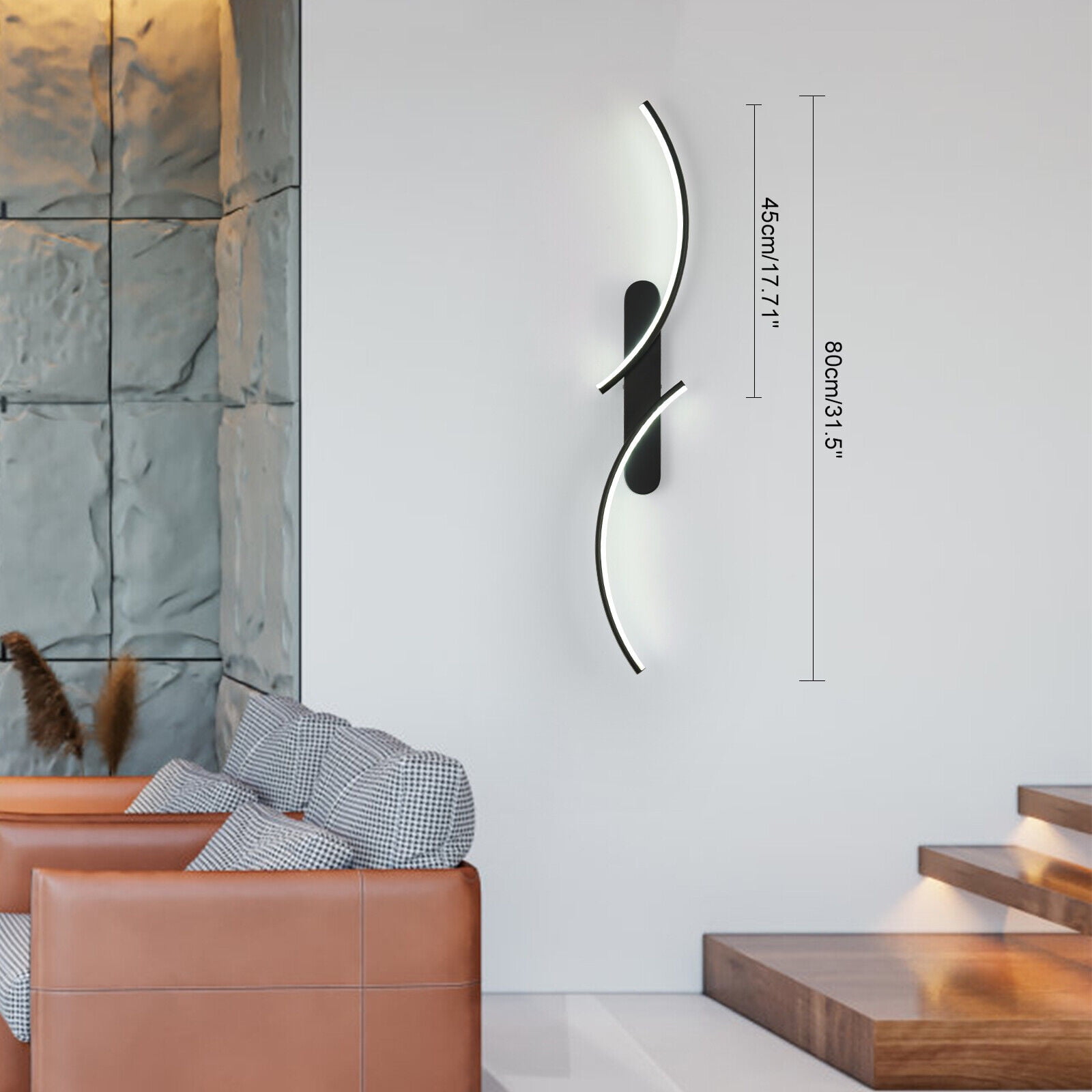 Modern 3000K LED Wall Lights Exterior Wall Light Lamp Fixture for Porch Bedroom