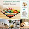 thumbnail image 6 of BESTSKY Snuffle Mat for Dogs Interactive Feeding Mat 15.4X15.4 Inch-Enrichment Puzzle Toy for Small&Medium Dogs&Cats Slow Feeder for Anxiety&Boredom Relief Machine Washable Felt Wool Pad, 6 of 7