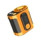 thumbnail image 5 of Ventilador de cintura con clip, recargable, ajustable, con flujo de aire fuerte, linterna, ventilador de cinturón portátil Naranja, 5 of 9