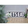 thumbnail image 2 of Parisloft Let's Eat Wood Wall Sign, Large Family Wall Décor for Kitchen or Dining Room, 2 of 7
