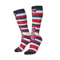 thumbnail image 2 of Vintage Hawaiian Flag Knee High Socks for Women Long Leg Warmers Socks, 2 of 7
