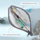 thumbnail image 4 of Juego de 3 estuches para lápices, estuches transparentes para lápices, estuche para bolígrafos con cremallera de TPU, estuche para guardar lápices, neceser de maquillaje para mujer, 4 of 4