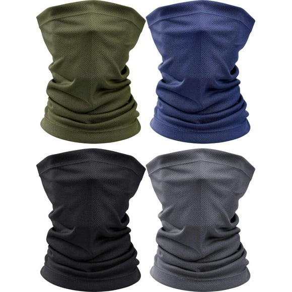Outstanding 4 Pieces Neck Gaiter Bandana Face Mask Sun Cooling Protection Scarf Thin Breathable Neck Gaiter for Men Women Ccling providing excellent performance