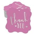 thumbnail image 1 of Inkdotpot Pack Of 50 Real Silver Foil Bracket Shape Paper Tags Thank You Bridal Shower-Baby Shower-Retirement-Wedding-Birthday Favor Hang Tags, 1 of 7