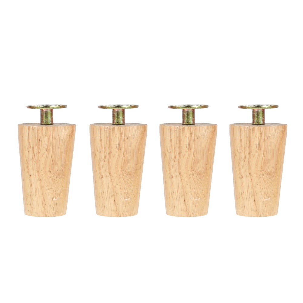 Fyeme Wooden Table Legs, Wood Furniture Leg, Wooden Sofa Feet, Wood Tapered Furniture Feet with