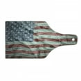 thumbnail image 1 of American Flag Cutting Board, American Dollar on Flag Money Currency Exchange Value Global Finance, Decorative Tempered Glass Cutting and Serving Board, Wine Bottle Shape, Multicolor, by Ambesonne, 1 of 1