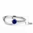 thumbnail image 2 of Luxe Jewelry Designs Women's Stainless Steel Engagement Ring with Cubic Zirconia London Blue - Size, 2 of 4