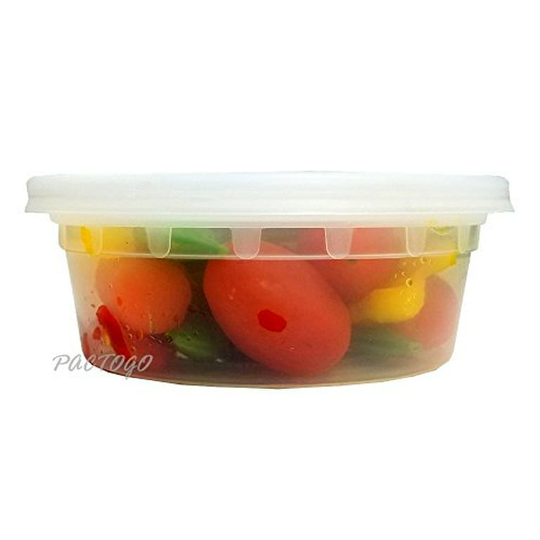 8 Oz Plastic Deli and Soup Container with Lid-TG-PC-8 – Gator Chef