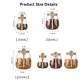 thumbnail image 2 of Sealed Glass Storage Jar with Bamboo Lid, Leak-Proof, Wide Mouth Design, Spoon Included, Kitchen Food Airtight Canisters Organization Jar for Coffee Bean, Tea Leaves, Grains, Dried Fruits(Small), 2 of 7