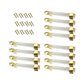 thumbnail image 1 of 12x Peril de Gabinete de Puerta de Diseño de Barra de Acrílico Zulema Hardware Decoración del Hogar Oro, 1 of 7