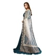 thumbnail image 4 of Trendmalls Women's Georgette Fabric Embroidery with Stone Work Ready To Wear Anarkali Suit Set, 4 of 7