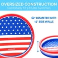 thumbnail image 3 of Americana 3 Ring Kiddie Pool 60'' X 12'' for Kids Toddlers Outdoor Indoor Fun, 3 of 6
