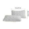 thumbnail image 3 of Waterproof Pillow Protectors 2-Pack - 29x19 Inch Bed Pillow Covers with Padded Cotton, Hypoallergenic & Stain-Resistant (Gray), 3 of 6