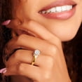 thumbnail image 2 of 5 Carat IGI Certified Round Shape Lab Grown Diamond Engagement Ring | 14K Yellow Gold |Ember Secret Halo Diamond Ring | FG-VS1-VS2 Quality Friendly Diamonds, 2 of 4