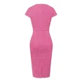 thumbnail image 2 of Vestido Tubo De Tweed Con Mangas Cortas Y Envuelto En Las, 2 of 6