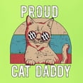 thumbnail image 2 of Proud Cat Daddy Cat Lover Men's Graphic T-Shirt, Safety Green, 4X-Large, 2 of 5