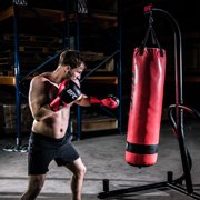 UFC Compact Bag Gloves - L/XL, Red/Black - Heavy Bag Training Gloves for Boxing & Mixed Martial Arts, with Form-Fit Ergonomic Hand Compartment