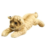 TureClos Plush Toys Cartoon Lion Tiger Leopard Stuffed Fluffy Doll Gifts for Kids Adults