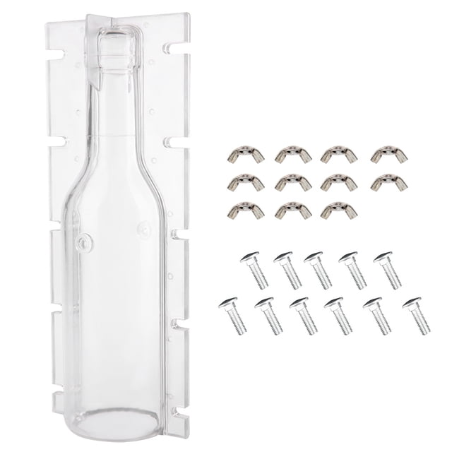 Molde de vela de plástico transparente para hacer tú mismo, molde para velas de boda resistente al calor con forma de botella