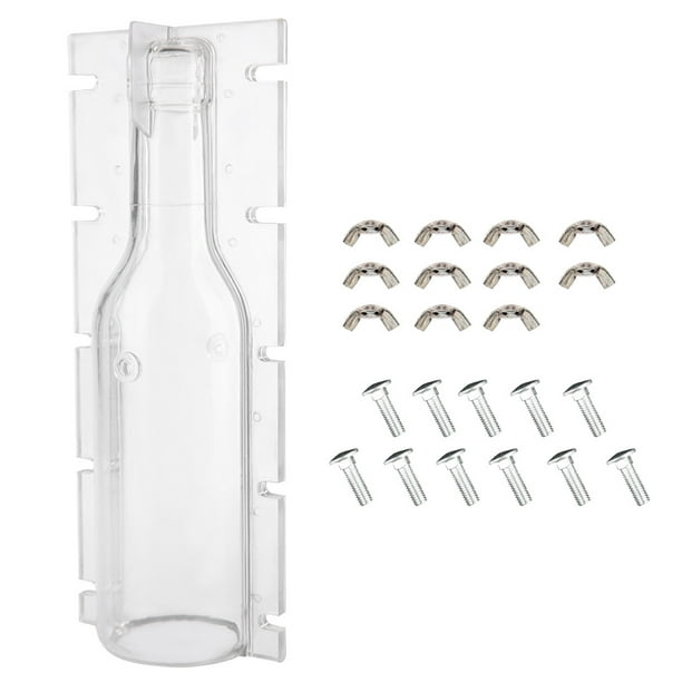Molde de vela de plástico transparente para hacer tú mismo, molde para velas de boda resistente al calor con forma de botella