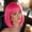 Hot Pink, variant on Blue Bob Wig with Bangs Short Straight Synthetic Wear for Daily Party Anime Costume Events