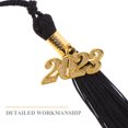 thumbnail image 2 of ifundom Black Polyester Graduation Tassels for Caps and Hats, Elegant Ceremony Accessories, 1 Set, Ideal for Graduation Party, 2 of 6