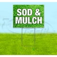thumbnail image 1 of Sod & Mulch (18" x 24") Yard Sign, Includes Metal Step Stake, 1 of 6