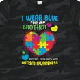 thumbnail image 4 of Inktastic I Wear Blue for My Brother Autism Awareness Boys or Girls Toddler T-Shirt, 4 of 5