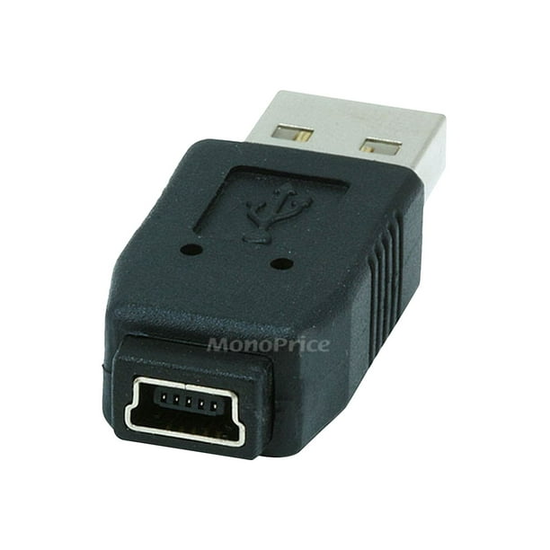 Monoprice USB 2.0 A Male Mini 5 pin (B5) Adapter - Walmart.com