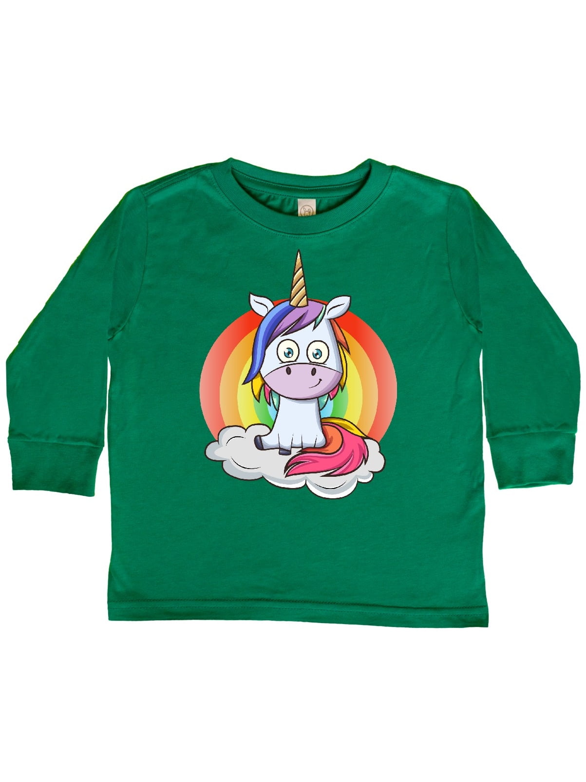 INKtastic - Unicorn Rainbow Toddler Long Sleeve T-Shirt ...