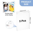 thumbnail image 2 of Marco Magnético de Acrílico de 7.09 x 5.12 Pulgadas Uxcell, 5Pcs Marcos de Fotos Mini de Doble Cara para Refrigerador Fujifilm, Transparente, 2 of 7