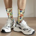 thumbnail image 6 of Logiee Different Kind Of Guitars Print Adult Socks for Men & Women,Calf Socks, Ankle Socks,Boots Socks,Breathable Casual Sock,Unisex Crew Socks, 6 of 6