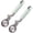 Green, variant on AiFlin Set of 2 Stainless Steel Ice Cream Scoops with Spring-Loaded Trigger Release, Non-Stick Scooper for Ice Cream, Cookie Dough, Melon Balls & Frozen Desserts