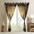 thumbnail image 3 of Hunting Duck Curtains 42"Wx84"L Tree Branches Camo Mallard Duck Window Curtains Rustic Farmhouse Cabin Curtains & Drapes Men,Camouflage Wildlife Animal Curtains 2 Panels, 3 of 6