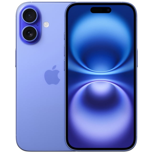 Smartphone Apple iPhone 16: Procesador Chip A18, Almacenamiento de 128GB, Pantalla Super Retina XDR de 6.1", Bluetooth 5.3, Wi-Fi, 5G, iOS, Color Ultramarino
