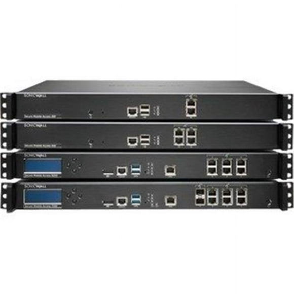 SonicWall  Dell SMA 210 Network Security & Firewall Appliance 4 x RJ-45 - 1U Rack-Mountable - 25 User License