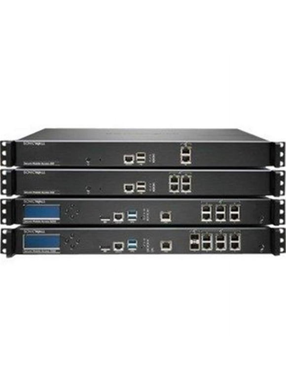 SonicWall  Dell SMA 210 Network Security & Firewall Appliance 4 x RJ-45 - 1U Rack-Mountable - 25 User License