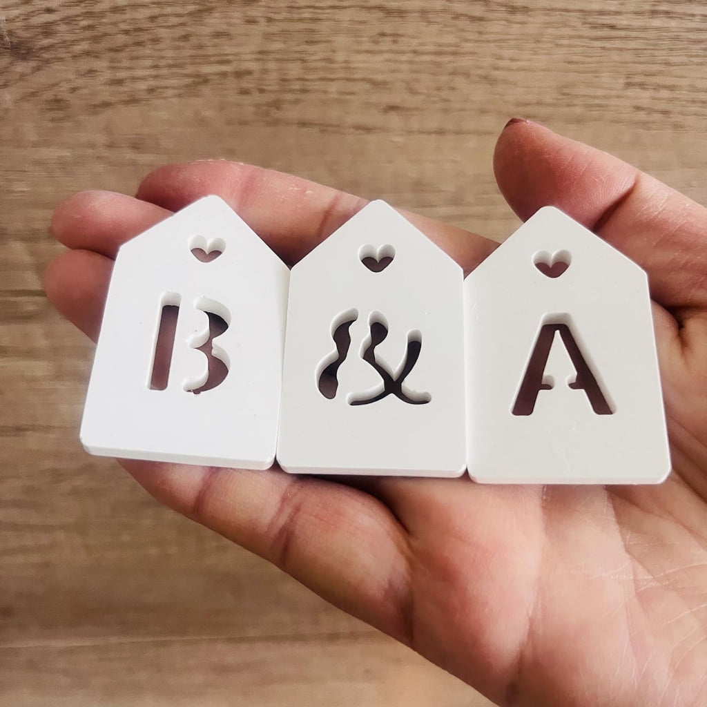 2 Pack Multifuntional Silicone Pendant Mold House Shape Crafting Epoxy Resin Silicone Ornament