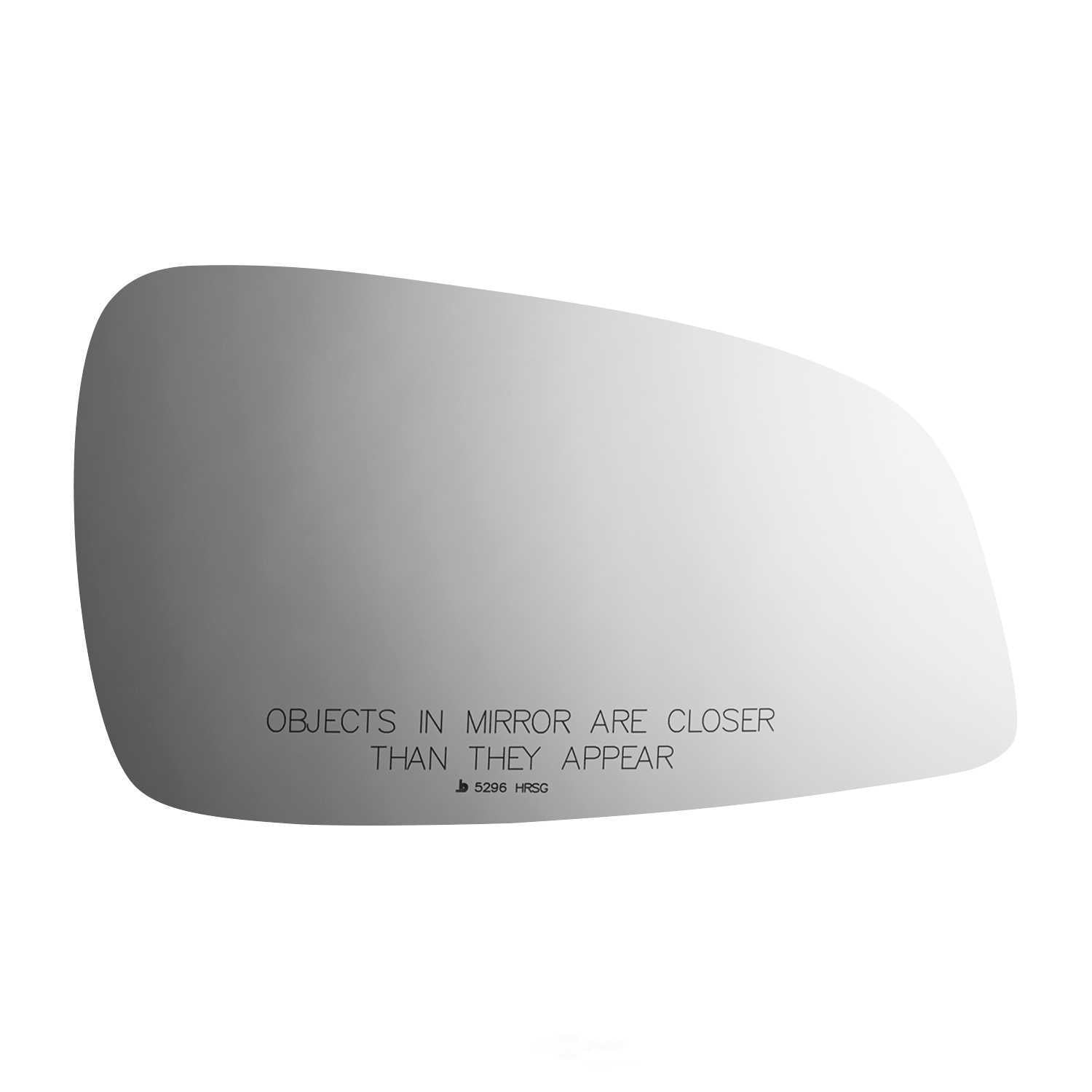 Burco Side View Mirror Replacement Glass with Motor Mount Plate - Clear Glass - 5296HRSG