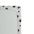thumbnail image 2 of Ambesonne Modern Fitted Sheet, Art Stars Grunge Style, Twin XL Size, White Black, 2 of 2