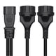 thumbnail image 4 of 3-Prong C14 to Dual EU4.8mm Connector Adapter Cord Male Plug to Female Socket Converter Wire Y-splitter Power Line, 4 of 5