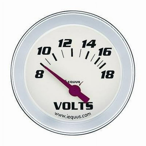 VOLTMETER WHITE FACE, 2-1/16"